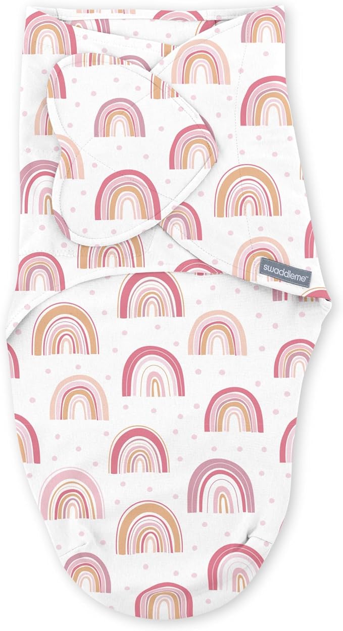 SwaddleMe by Ingenuity Monogram Collection Baby Swaddle, 100% Cotton, Improves - Image 14