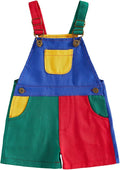 Fernvia Toddler Kids Baby Girl Boy Contrast Color Overalls Shorts Clothes by Fernvia