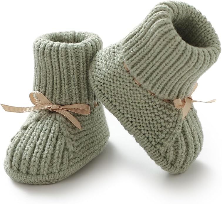 mimixiong Baby Booties Newborn Infant Sock Shoes | Hand Knitting Crochet Boy by mimixiong