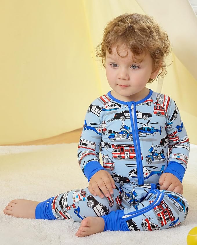 babee Reshinee Bamboo Viscose Baby Footie Pajama, Zipper Sleeper Boys Girls - Image 2