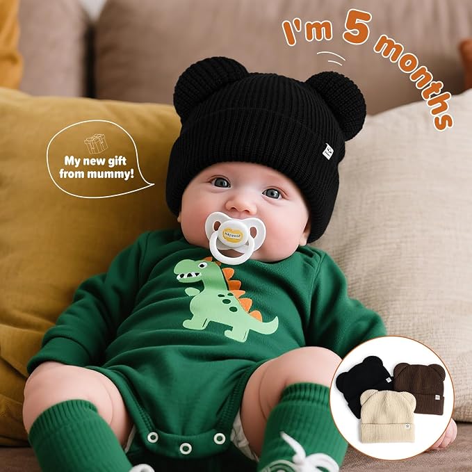 DANMY Baby Beanie Winter Knit Hat - Image 3
