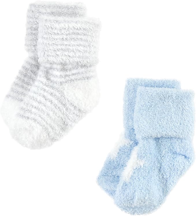 Hudson Baby Baby 8-pack Cotton Rich Newborn and Terry Socks - Image 6