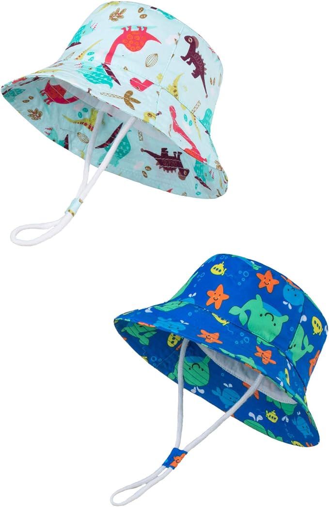 LANGZHEN Sun Protection Hat for Kids Toddler Boys Girls Wide Brim Summer by LANGZHEN