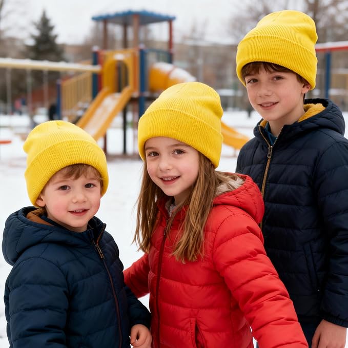 ZOORON Toddler Beanie Baby Kids Beanies Warm Winter Hat Knit Skull Cap - Image 4