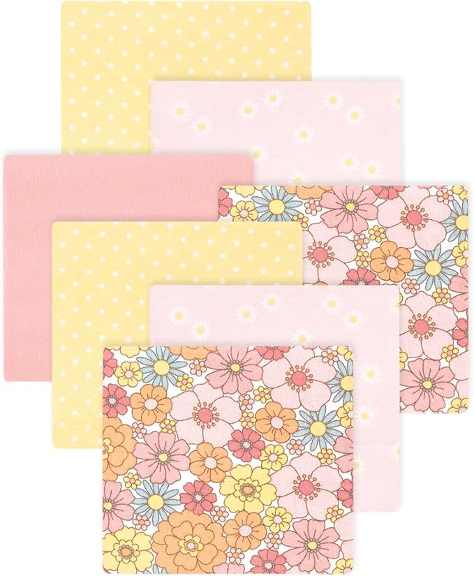 Little Treasure Hudson Baby Cotton Poly Flannel Receiving Blankets Multipack by HudsonBaby