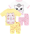 DAUGHTER QUEEN Girls Summer Pajamas Set 4 Pieces 100% Cotton Sleepwear Size 18 by DAUGHTERQUEEN