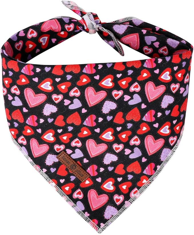 Lionet Paws Valentine Dog Bandana by lionetpaws