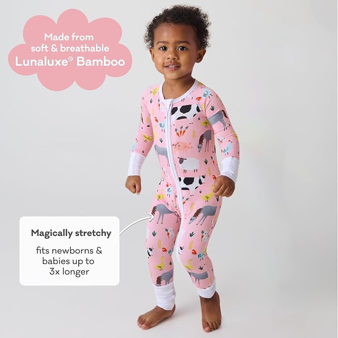 Little Sleepies Pajamas for Baby Boys & Girls, Viscose from Bamboo Baby Pajamas - Image 4