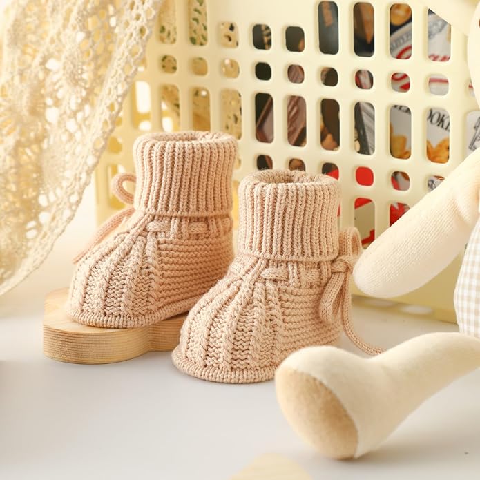 Baby Booties Soft Knit Baby Shoes - Image 3