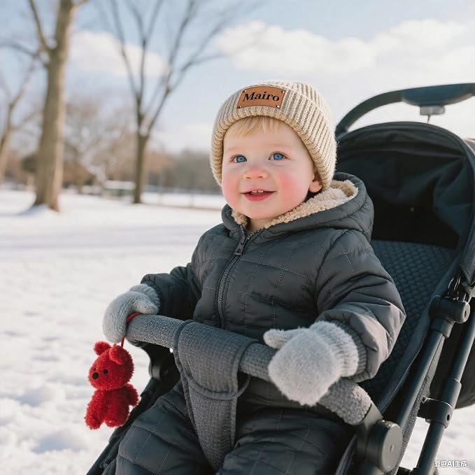 Custom Baby Beanie Hats for Kids, Personalized Toddler Beanies Winter Hat - Image 5