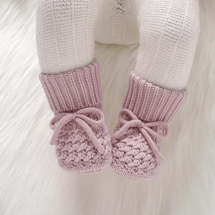 Newborn Shoes Knitted Baby Booties Infant Boys Girls First Walkers | Handmade - Image 3