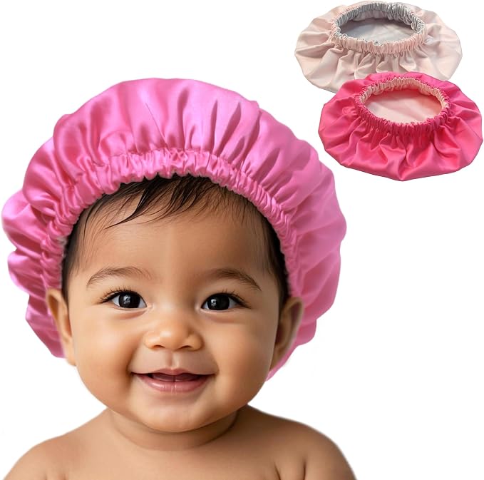 AKISS Baby Infant Newborn Toddler Satin Silk Hair Bonnet Cap by AKISS