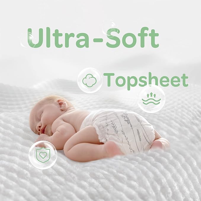 Parasol Clear+Dry Disposable Diapers and Clear+Pure Wipes, RashShield Protection, Size 6 (35 lbs and Up), Diaper Bundle of 120 Diapers & 240 Wipes