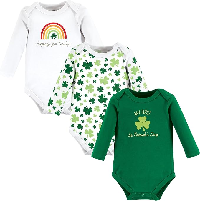 Hudson Baby Baby Girls' Cotton Long-sleeve Bodysuits 3-pack by HudsonBaby