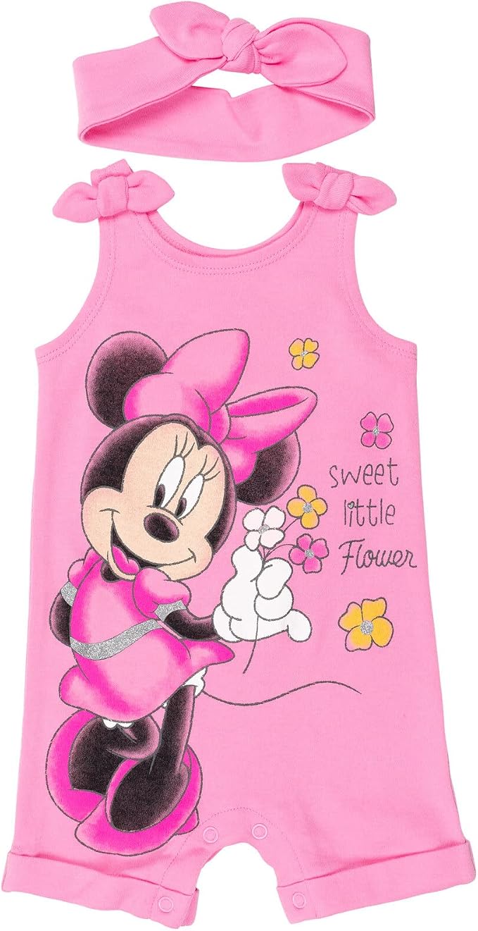 Disney Romper and Headband Outfit Set Newborn to Little Kid Sizes by Disney