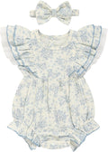 TITKKOP Ruffle Bubble Romper for Baby Girl | One-Piece Shorts Jumpsuit | Summer by TITKKOP