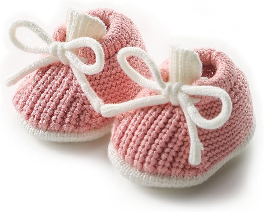 Baby Booties Infant Booties Knit Newborn Shoes by LOYFOKY