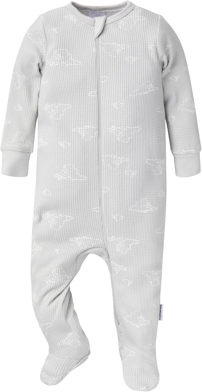 Gerber Baby 2-pack 2-way Zip Thermal Footed Sleep 'N Play - Image 4