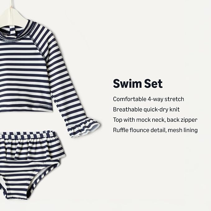Amazon Essentials x Sofia Grainge Toddlers and Baby Girls' Two-Piece Long - Image 3