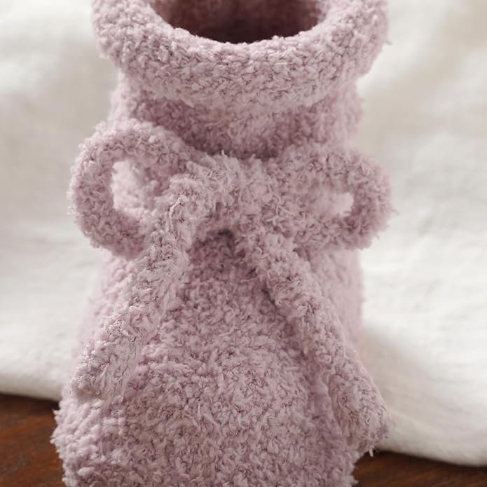 LAWKUL Cotton Baby Booties Newborn Fleece Shoes Sock - Image 6
