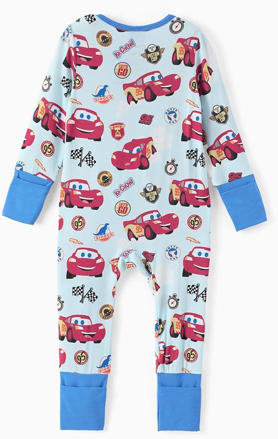 Disney Baby Viscose Made from Bamboo 2-Way Zipper Footie Outfit NB to Inf - Image 2