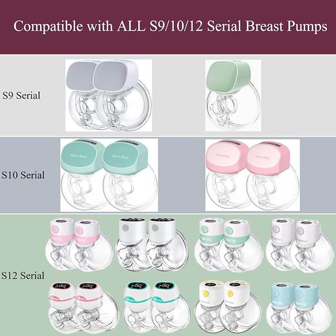 Silicone Diaphragm 6pc Compatible with TSRETE/kmaier/eulumap/Momcozy S9/S12 Wearable Breast Pump,Breastpump Replacement Accessories,for Momcozy/TSRETE Wearable Breast Pump Parts,6pcs