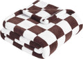 Yurhap Checkered Baby Blanket Fleece Baby Blankets Neutral by Yurhap