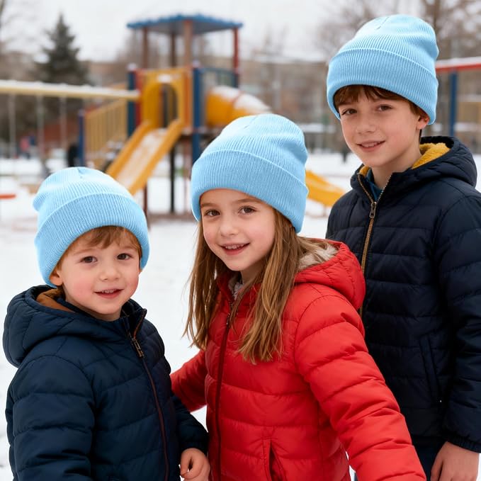 ZOORON Toddler Beanie Baby Kids Beanies Warm Winter Hat Knit Skull Cap - Image 4