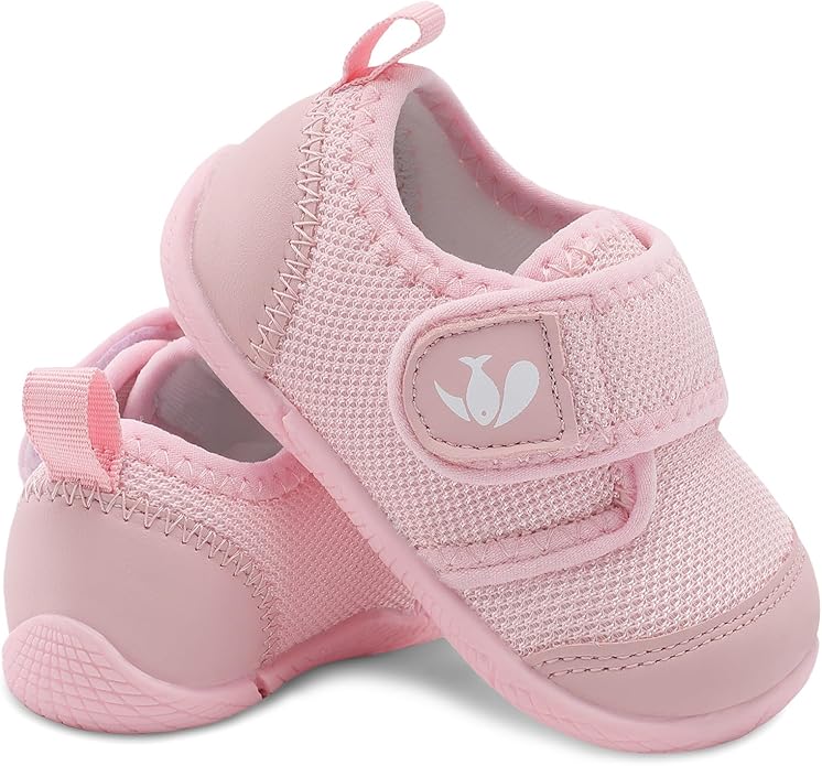 FEETCITY Baby First Walking Shoes Boys Girls Infant Sneakers Crib Shoes Breathable Lightweight Slip On Shoes