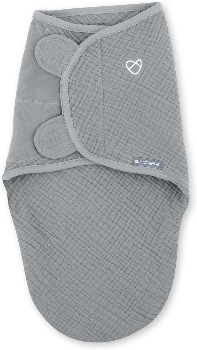 SwaddleMe by Ingenuity Muslin Original Swaddle, 100% Cotton, Size Small/Medium by SwaddleMe%C2%AE