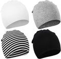 DRESHOW BQUBO 4 Pieces Baby Beanie Newborn Toddler Soft Cute Knit Hat Hospital by DRESHOW