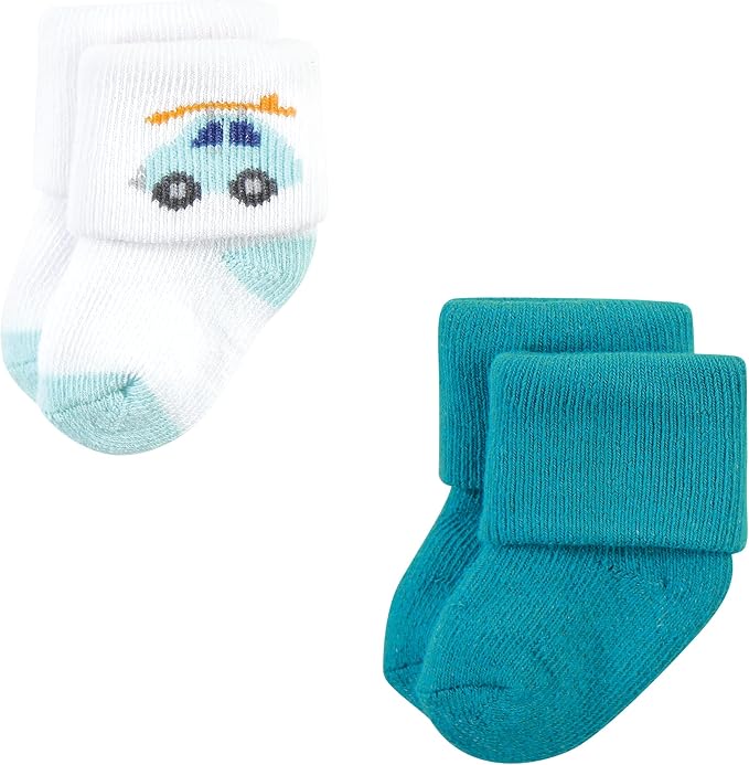 Hudson Baby Baby 8-pack Cotton Rich Newborn and Terry Socks - Image 4
