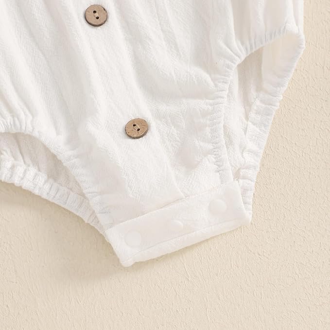 PUHHAPIEY Baby Boy Gentleman Wedding Outfit Dress Romper Suspender Pants | 0 3 - Image 5