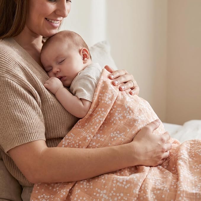 Muslin Swaddle Blankets for Newborn, Cotton Receiving Blanket | 4 Pack 100% - Image 2