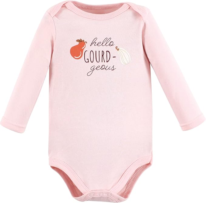 Hudson Baby Baby Girls' Cotton Long-sleeve Bodysuits 3-pack - Image 5