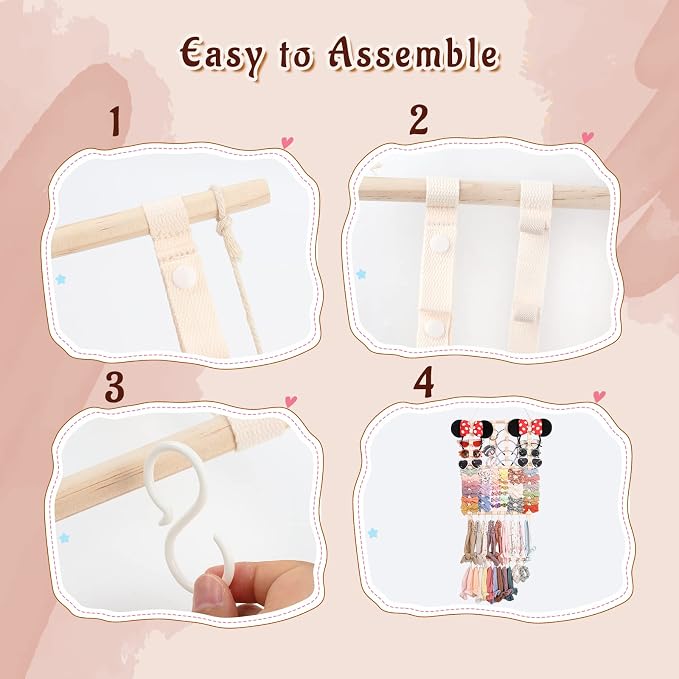 POVETIRE Headband Holder Hair Bows Organizer - Image 5
