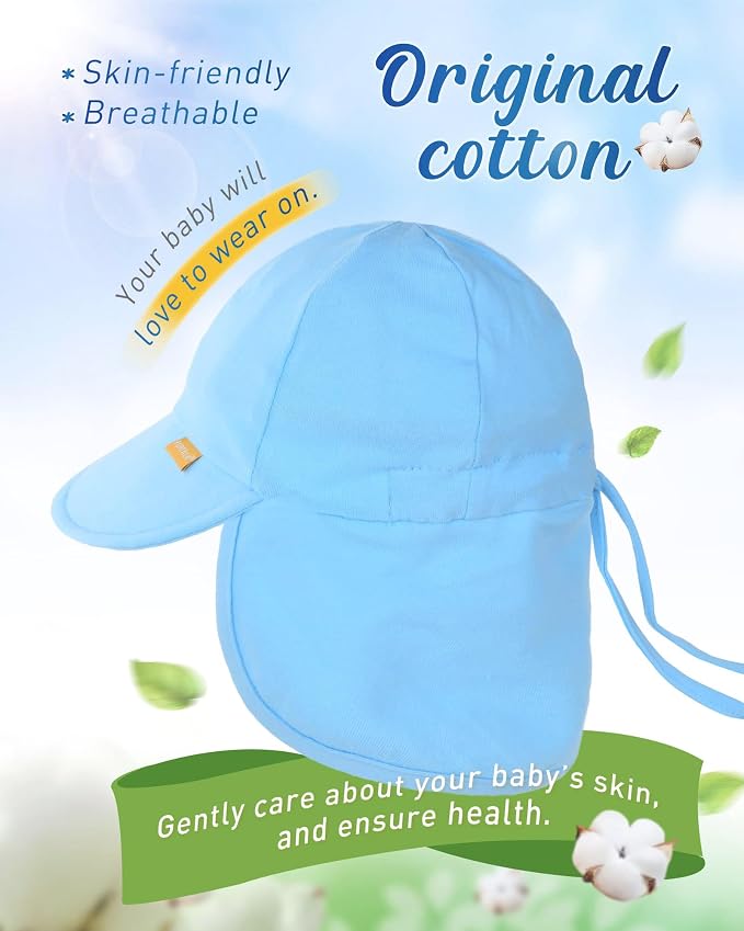 FURTALK Baby Sun Hat UPF 50+ UV Ray Sun Protection Cotton Toddler Hats - Image 3