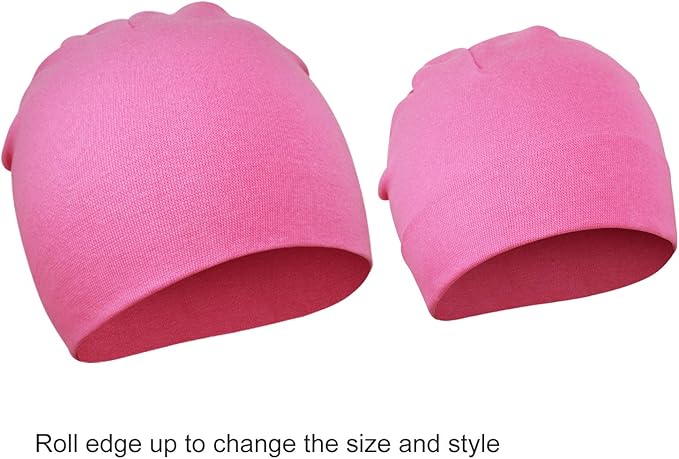 DRESHOW BQUBO 8 Pack Unisex Baby Beanie Hat Infant Toddler Kid Hats Baby Soft Cute Knit Cap Nursery Beanie