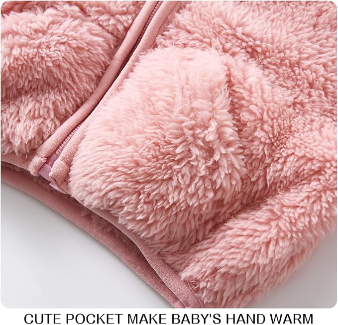 Baby Boy Fleece Jacket Girl Winer Clothes Coat - Image 5