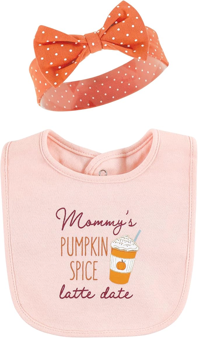 Hudson Baby Unisex Baby Cotton Bib and Headband Set - Image 3