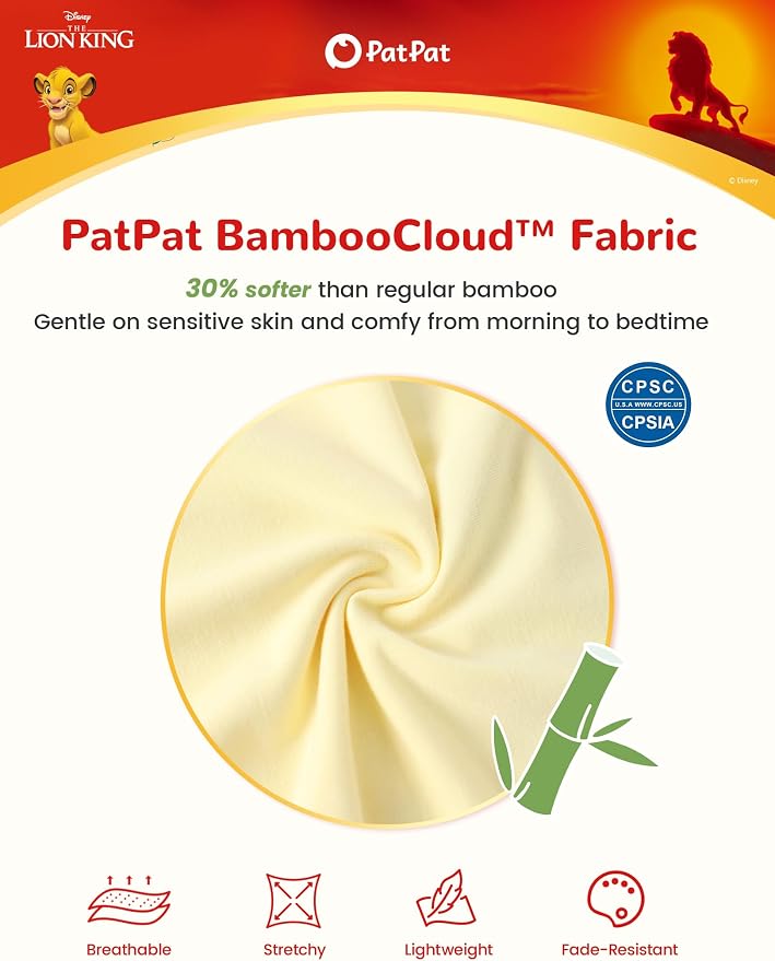 Disney Baby Viscose Made from Bamboo 3-Pack Bodysuits Set Newborn to Infant - Image 6