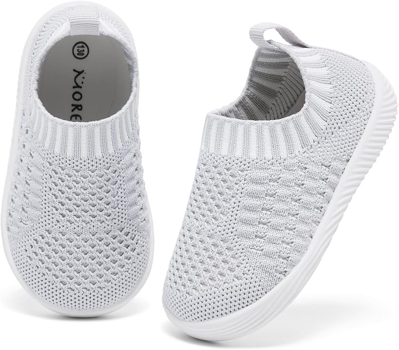 MORENDL Baby Toddler Walking Socks Non-Slip Breathable Unisex Casual Sneakers