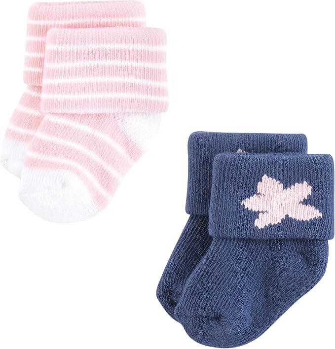 Hudson Baby Baby 8-pack Cotton Rich Newborn and Terry Socks - Image 3