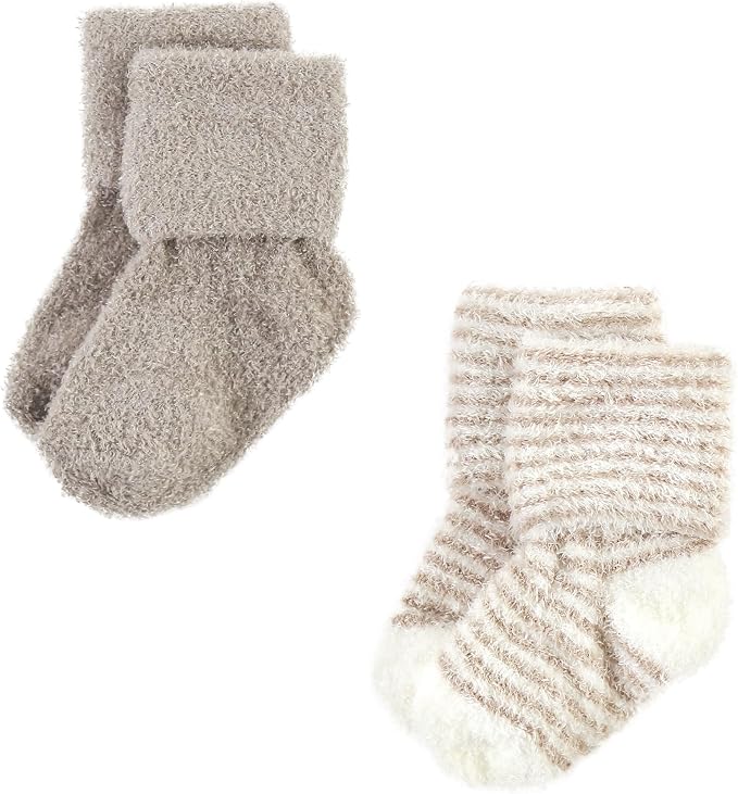 Hudson Baby Baby 8-pack Cotton Rich Newborn and Terry Socks - Image 4