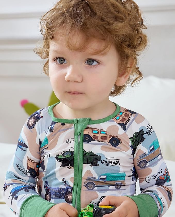 babee Reshinee Bamboo Viscose Baby Footie Pajama, Zipper Sleeper Boys Girls | - Image 6