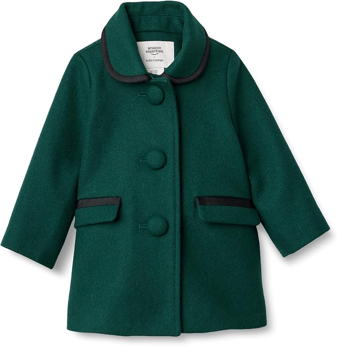 Amazon Essentials x Sofia Grainge Toddler and Baby Girls' Wool Blend A-Line by AmazonEssentials