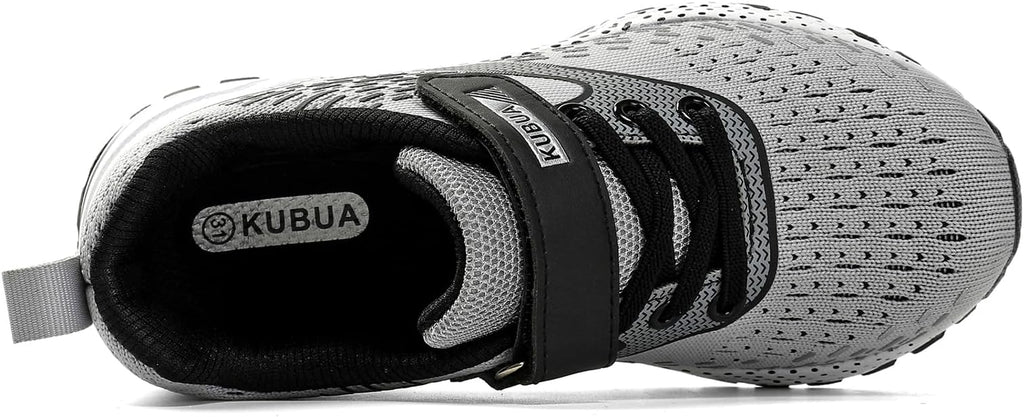 KUBUA Kids Sneakers for Boys Girls Running Tennis Shoes Lightweight Breathable Sport Athletic