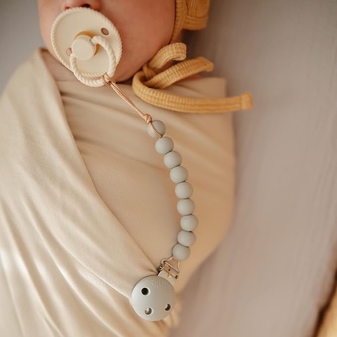mushie Stretchy Baby Swaddle Blanket | Extra Soft & Snug Fit | 47"x47" - Image 5