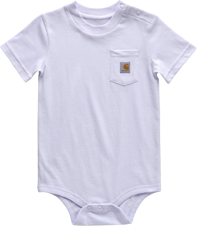 Carhartt Unisex Baby, Short-sleeve Bodysuit Pocket T-shirt | Cotton Jersey | by Carhartt