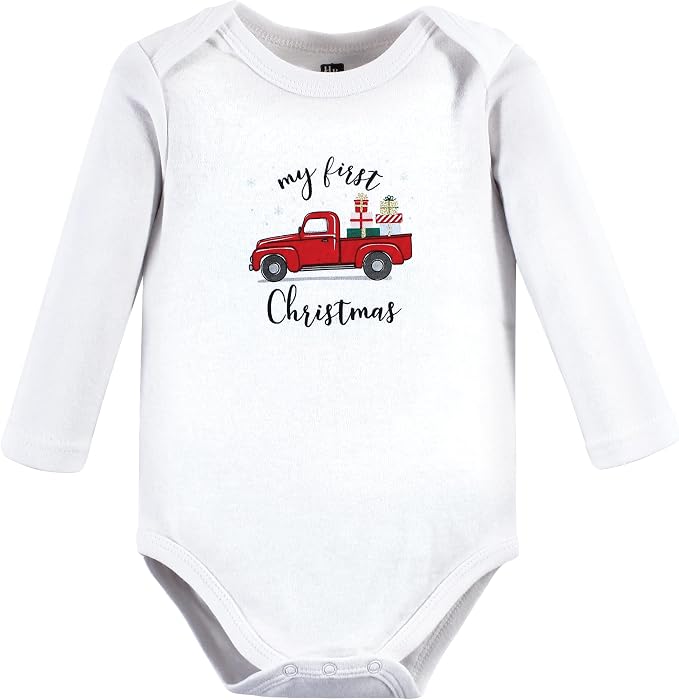 Hudson Baby Baby Girls' Cotton Long-sleeve Bodysuits 3-pack - Image 3